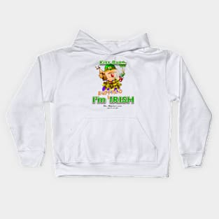 Kiss But... I'm Buffalo Irish Kids Hoodie